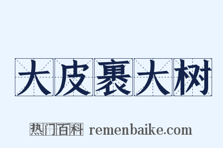 大皮裹大树是什么意思的图片